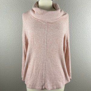 Anthropologie Saturday Sunday Pink Cowl Neck Sweater - XS